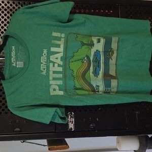 Activision Pitfall Graphic T-Shirt Retro Video Game Tee Size Small